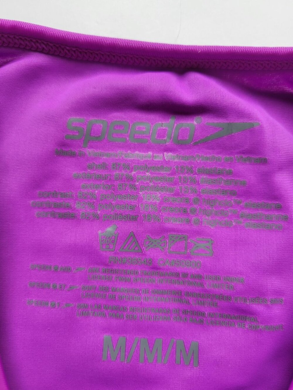 Speedo Long Sleeve Purple Girls Size M UPF 50+ Swim Top Sun Protection Vacation - Picture 3 of 7